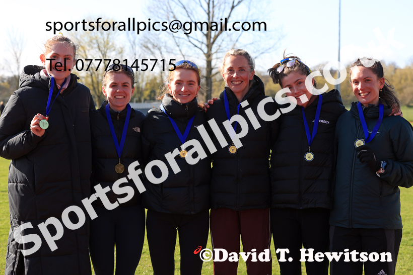Senior Womens 6 Stage Road Relay, 2026 Northern Mens 12 and Womens 6 Stage Road Relays and Young Athletes 5k, Sheepmount Stadium, Carlisle. Photo: David T. Hewitson/Sports for All Pics
